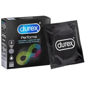 Durex Performa Condoms 3s (12-Pack) – Delay & Last Longer for Enhanced Performance | Long-Lasting Protection