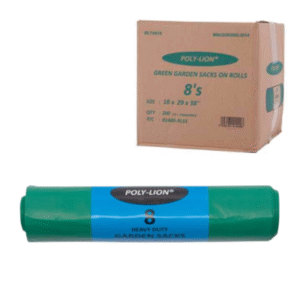 Sacks on Rolls - Heavy-Duty - Green Garden - 18x29x39 in (200 bags)