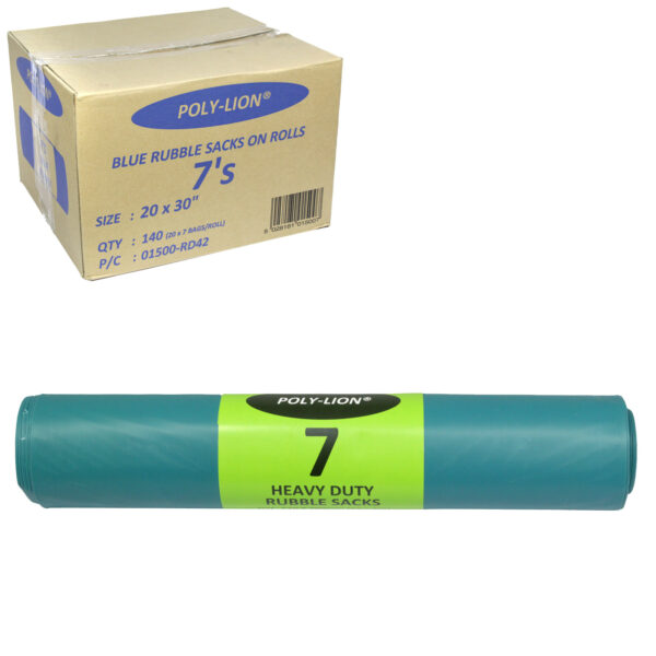 Sacks on Rolls - Heavy-Duty - Builders - 20x30 in (140 bags)