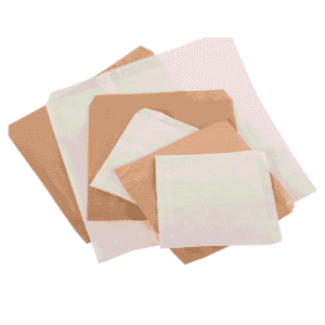 Kraft Paper Bags - Brown/White for Takeaways, Fruit, Vegetables, Groceries (1000 pcs)