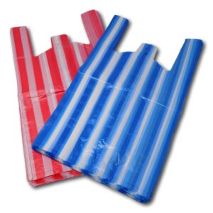 HD Stripped Vest Carrier Bags (Multiple Colours Available) 2000 Bags