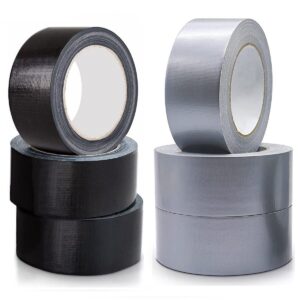 2" Gaffer Tape - PRIMA - Packing Tape (Black/Silver) 10m Roll