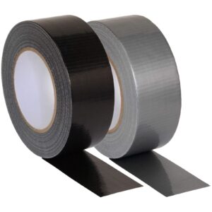 2" Gaffer Tape - PRIMA - Packing Tape (Black/Silver) 50m Roll
