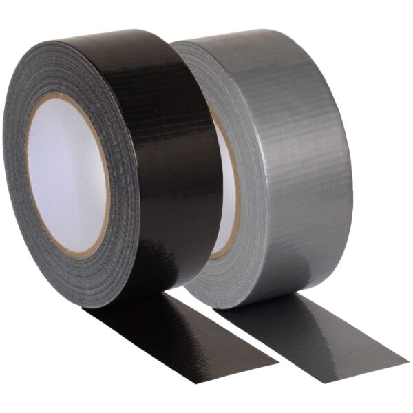 2" Gaffer Tape - PRIMA - Packing Tape (Black/Silver) 25m Roll