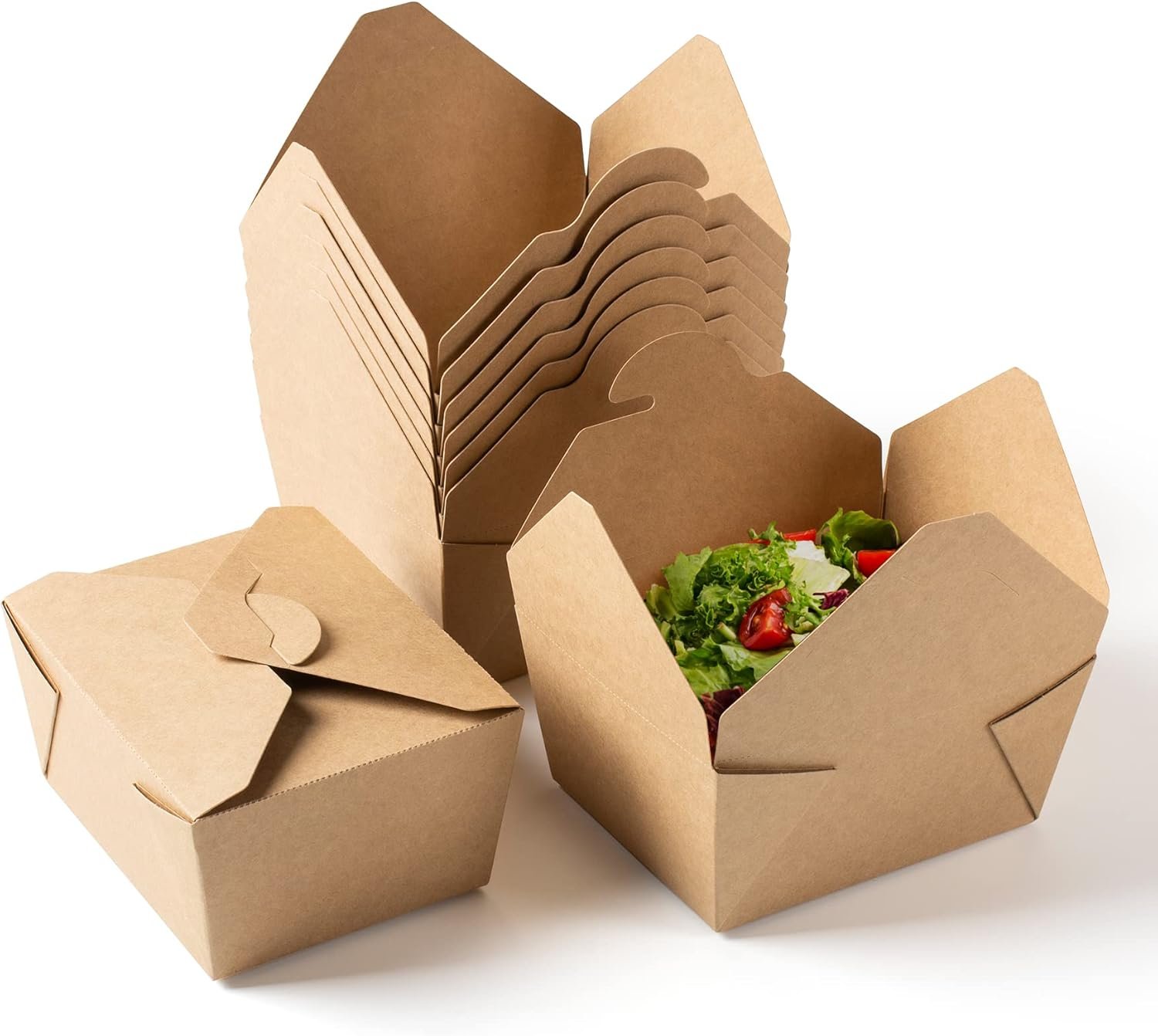 Brown Kraft Deli Boxes/Burger Boxes - Leakproof for Hot & Cold Products (All Sizes Available) - Image 4