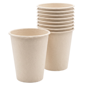 Bagasse Compostable 7oz Drinking Cups (1000 pcs) - For Hold/Cold Coffee & Drinks Eco-Friendly (50 pcs x 20 packs)