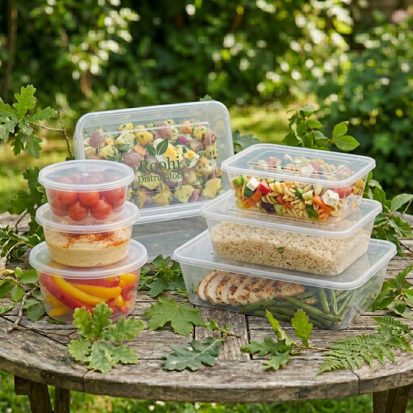 Heavy-Duty Plastic Containers (250 pcs) Rectangular - Microwave-safe Plastic With Secure Lids - All Sizes - Image 2