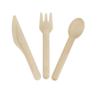 Bagasse Cutlery (Fork/Spoon/Knife) - 1000 pcs - Eco-Friendly, Biodegradable & Recyclable