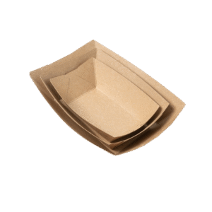 Brown Kraft Trays (1000 pcs) - Food Trays for Hot & Cold Food - Eco-Friendly - All Sizes Available