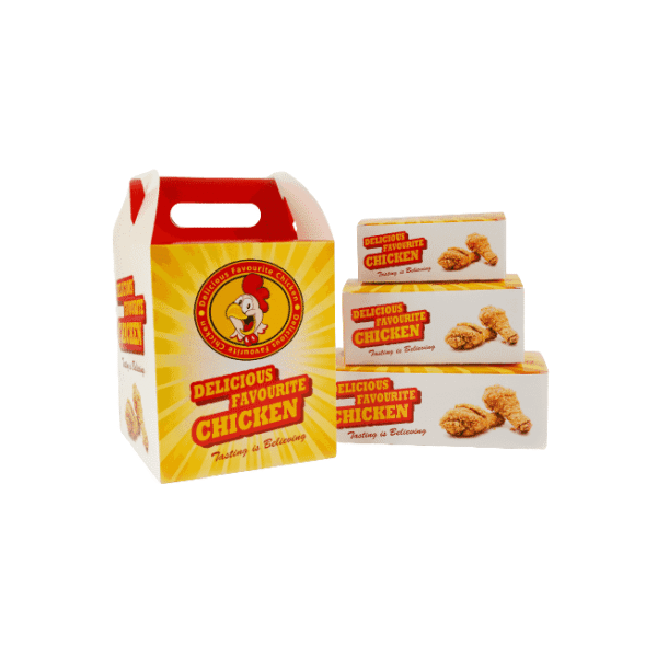 Chicken Boxes for Takeaway (400 pcs) - Fried Chicken Boxes Cardboard Containers
