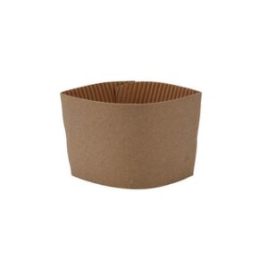 Coffee Cup Sleeves - Corrugated (1000 Pcs) 8oz & 12/16oz Sizes Available (Covers 6oz -16oz Cups)
