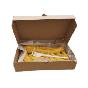 Plain Brown Fish & Chips Boxes (100 pcs) - All Sizes Available