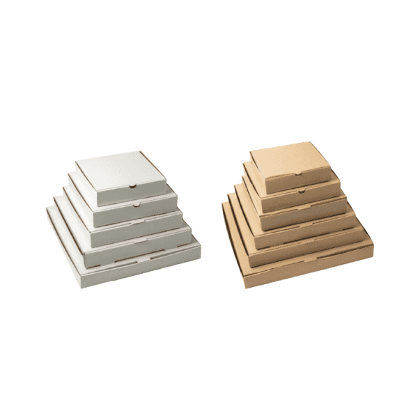 Pizza Boxes (100 pcs) Cardboard Box Container – All Sizes Available - Plain Pizza Box