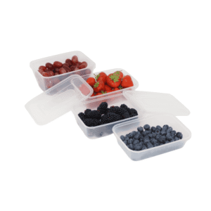 Meal Prep Plastic Containers (250 pcs) - Rectangular - High Quality Microwave-safe Plastic With Secure Lids - All Sizes Available