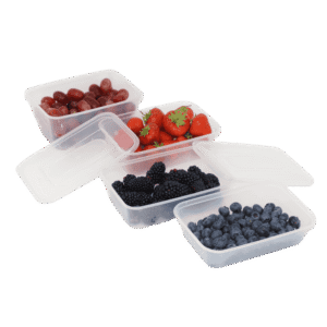 Meal Prep Plastic Containers (250 pcs) - Rectangular - High Quality Microwave-safe Plastic With Secure Lids - All Sizes Available