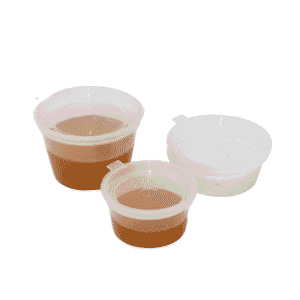 Sauce Cups with Hinged Lids - 1000 pcs - (1, 2 & 4oz Sizes Available)