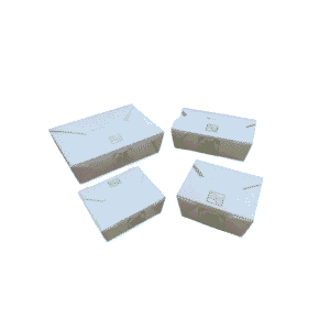 White Kraft Takeaway 'VIP' Boxes (540 pcs) - Eco-Friendly - All Sizes Available