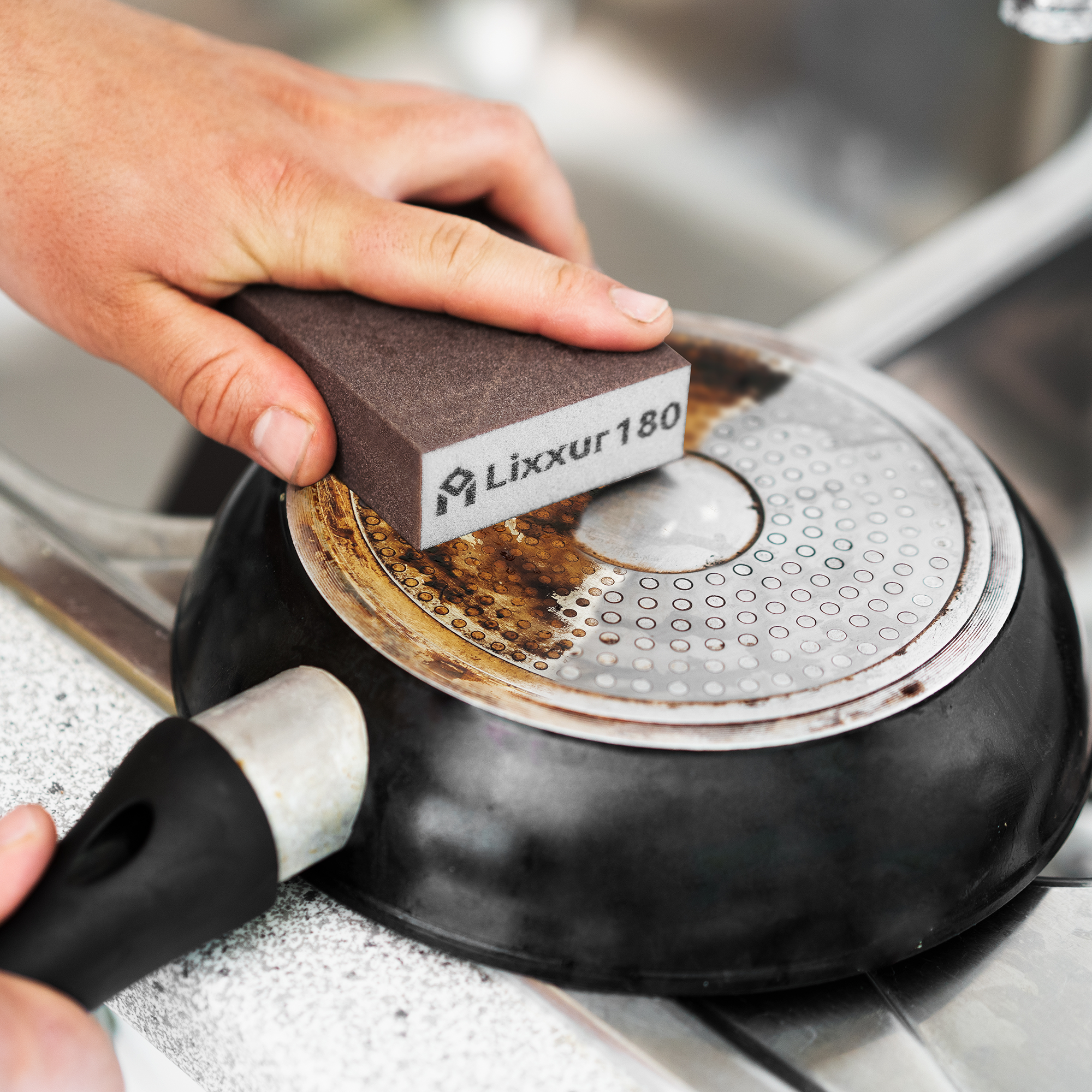 Sanding Block - Reusable Sanding Sponges for Wet & Dry Use Sandpaper for Wood with 6 Grits(60/80/100/120/180/220) Washable Coarse & Fine Sand Paper Pack for Wood, Walls, Cars & Metal - LIXXUR - Image 5