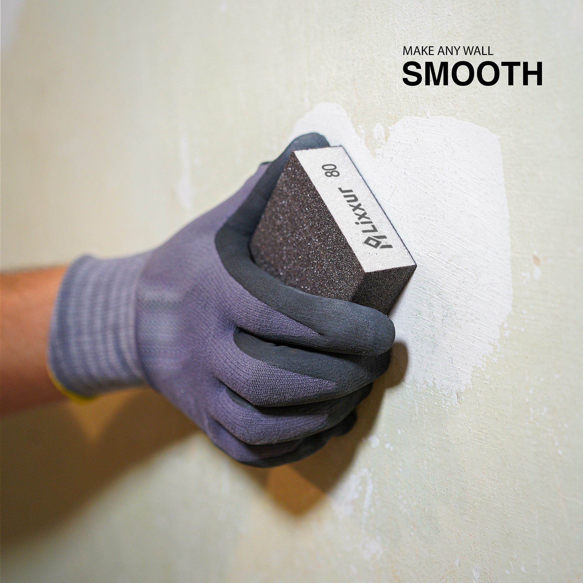 Sanding Block - Reusable Sanding Sponges for Wet & Dry Use Sandpaper for Wood with 6 Grits(60/80/100/120/180/220) Washable Coarse & Fine Sand Paper Pack for Wood, Walls, Cars & Metal - LIXXUR - Image 7