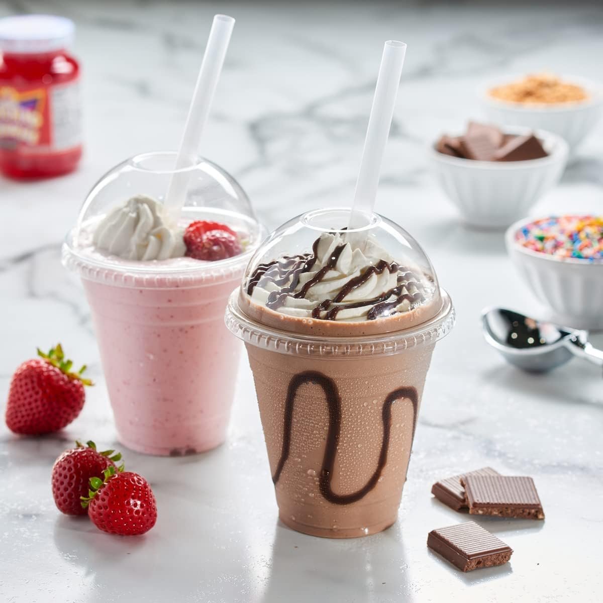 Smoothie Cups With Dome or Flat Lids - 1000 Cups / Lids (All Sizes Available) - Image 10