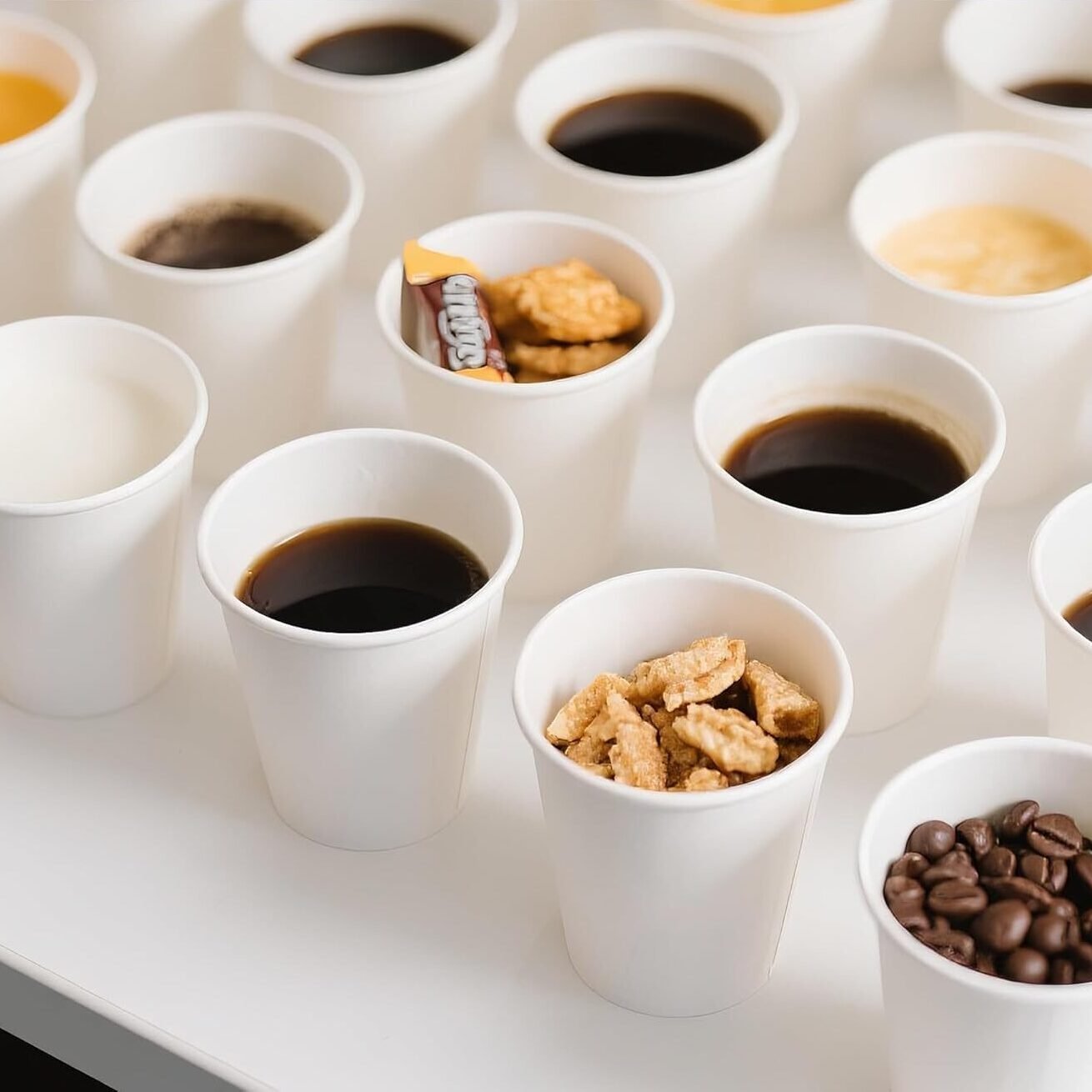 Coffee Cups White Single Wall - (1000 Pcs) All Sizes Available - Image 2