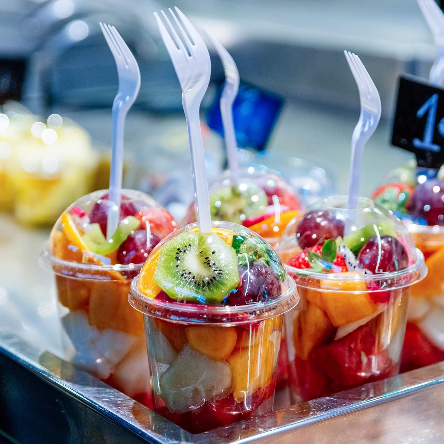 Smoothie Cups With Dome or Flat Lids - 1000 Cups / Lids (All Sizes Available) - Image 6