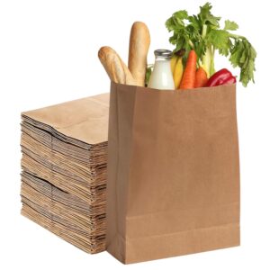 Grab Bags - S.O.S Brown 'lb Bags' for Takeaways, Fruit, Vegetables, Groceries (250 pcs)